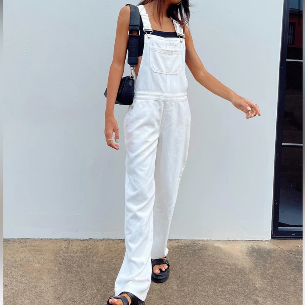 Princess Polly White Overalls